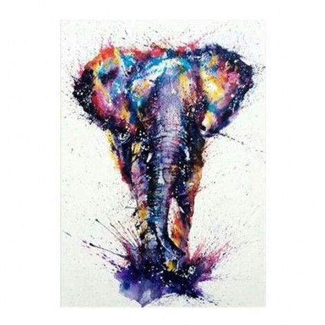 Full Drill - 5D DIY Diamond Painting Kits Watercolor Elephant