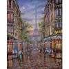 Oil Painting Style Landscape Street Eiffel Tower Full Drill - 5D Diy Diamond Painting Kits