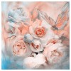 Full Drill - 5D DIY Diamond Painting Kits Popular Watercolor Pink Roses With Dragonfly