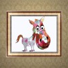 Full Drill - 5D DIY Diamond Painting Kits Cartoon Colorful Farm Animal Donkey