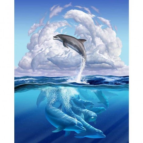 Dolphin 04 - Full Drill Diamond Painting -
