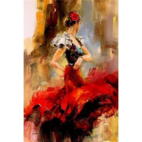 Full Drill - 5D Diamond Painting Kits Colored Drawing Dancer