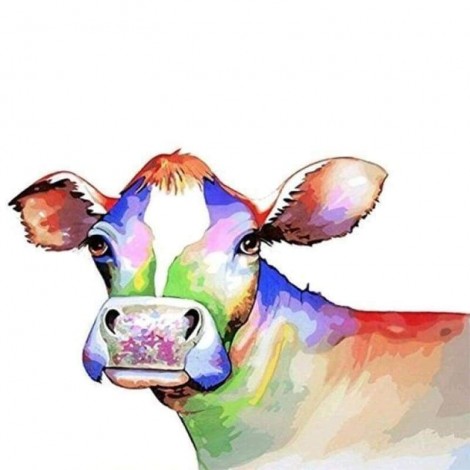 Full Drill - 5D DIY Diamond Painting Kits Watercolor Honest Cow
