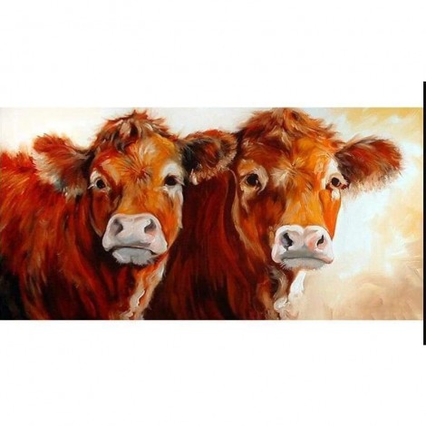 Full Drill - 5D Diamond Painting Kits Simple and Honest Cows