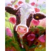 Full Drill - 5D Diamond Painting Kits Colored Drawing Cow in the Field