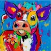 Full Drill - 5D Diamond Painting Kits Watercolored Cow