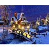 Full Drill - 5D DIY Diamond Painting Kits Winter Landscape Snow Cottage