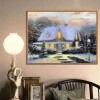Full Drill - 5D DIY Diamond Painting Kits Snowy Cottage In Winter