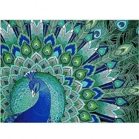 Full Drill - 5D DIY Diamond Painting Kits Cartoon Special Colorful Peacock