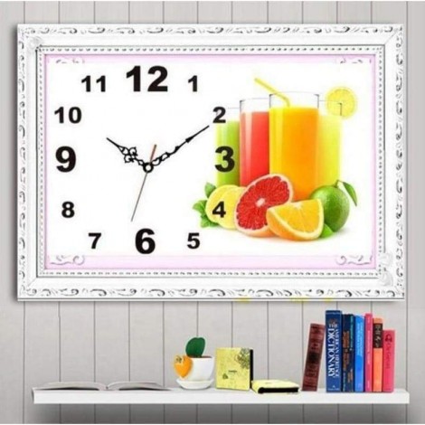 Full Drill - 5D DIY Diamond Painting Kits Fruit Clock