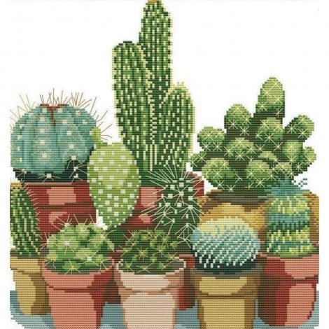 Full Drill - 5D DIY Diamond Painting Kits Cartoon Plant Cactus