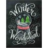 Full Drill - 5D DIY Diamond Painting Kits Blackboard Winter Wonderland