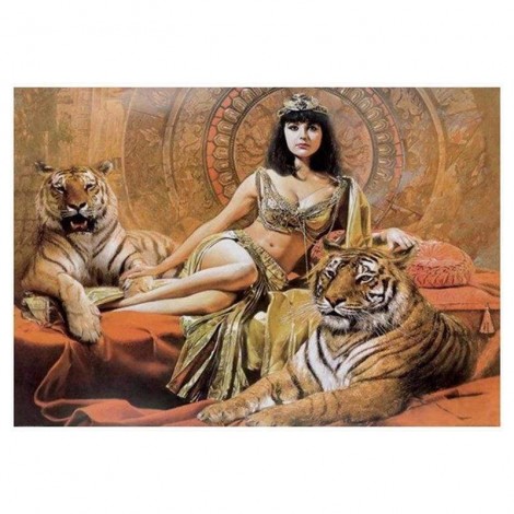 New Hot Sale Beauty And Animal Tiger Full Drill - 5D Diy Diamond Painting Kits