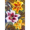 Modern Art Colorful Abstract Flower Pattern Full Drill - 5D Diy Diamond Painting Kits