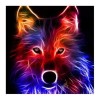 Full Drill - 5D DIY Diamond Painting Kits Abstract Colorful Light Wolf