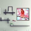 Full Drill - 5D DIY Diamond Painting Kits Cartoon Pink Angel on the Branches