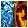 Full Drill - 5D DIY Diamond Painting Kits Water and Fire Beauty Angels