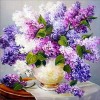 Full Drill - 5D DIY Diamond Painting Kits Special Square Pink And Lavender Flower